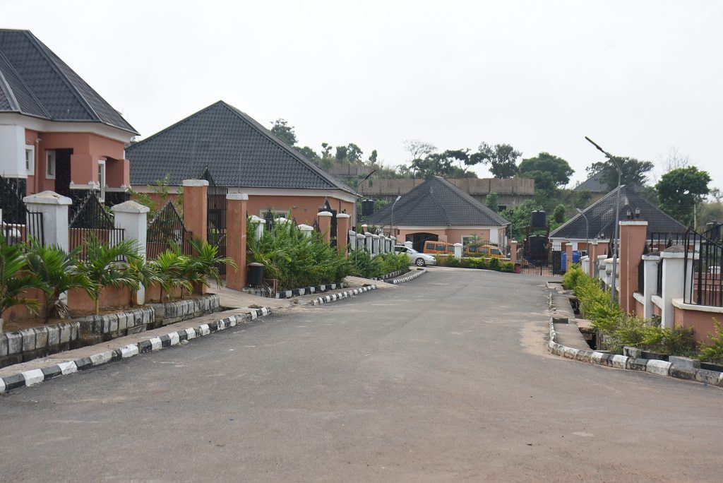 Internal Winners Estate road network and finished bungalows